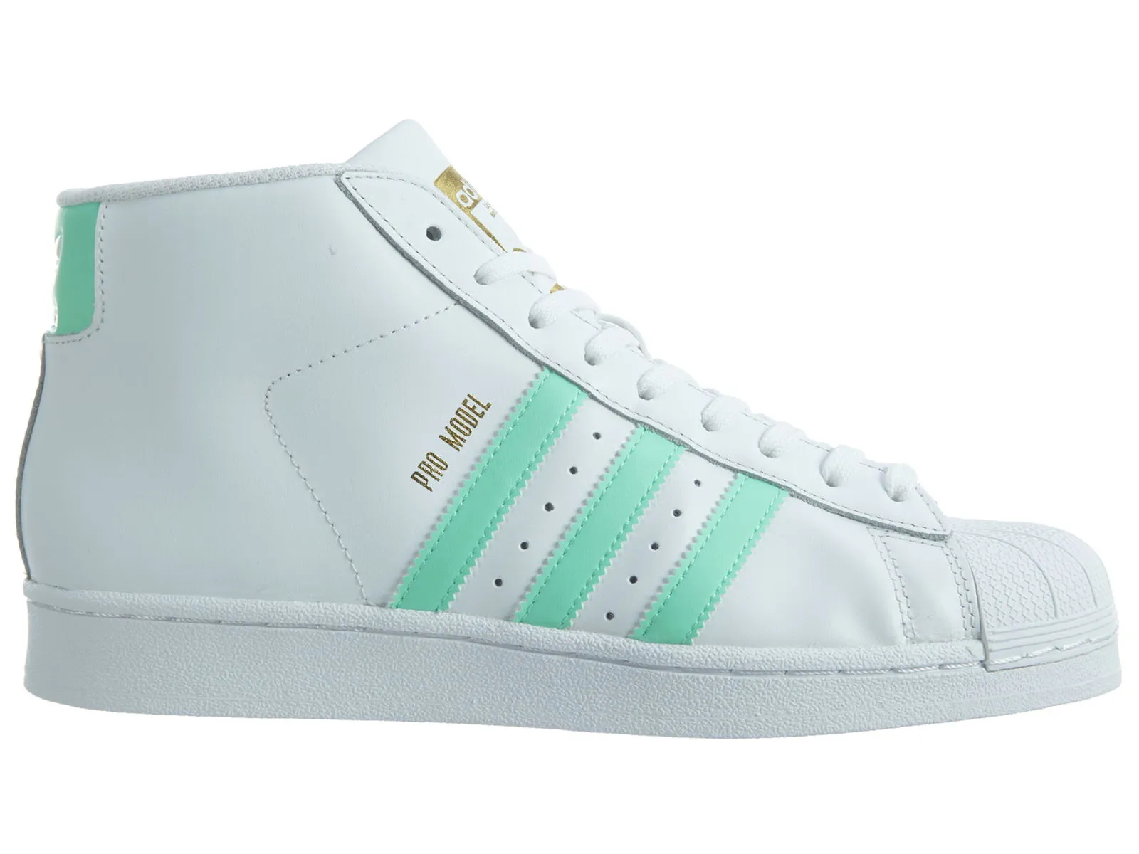 ADIDAS ORIGINALS PRO MODEL WHITE/GREENMETALLIC GOLD