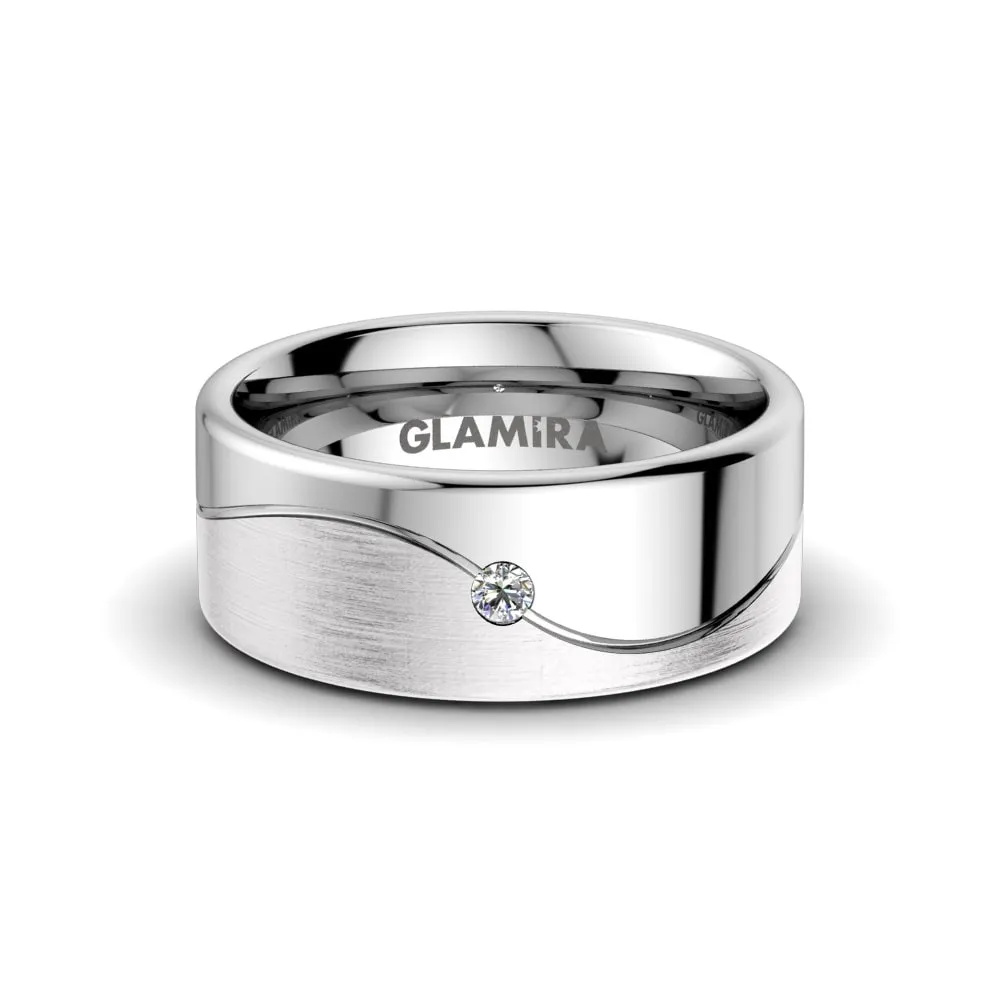 Anillo de mujer Shining Sculpture 8 mm