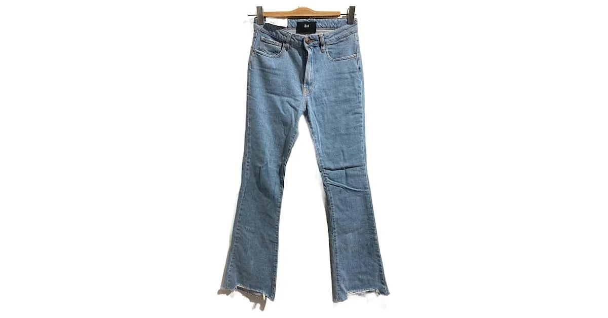 Autre Marque 3X1  pantalones vaqueros.US 26 Algodón Azul 