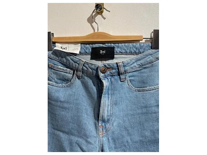 Autre Marque 3X1  pantalones vaqueros.US 26 Algodón Azul 