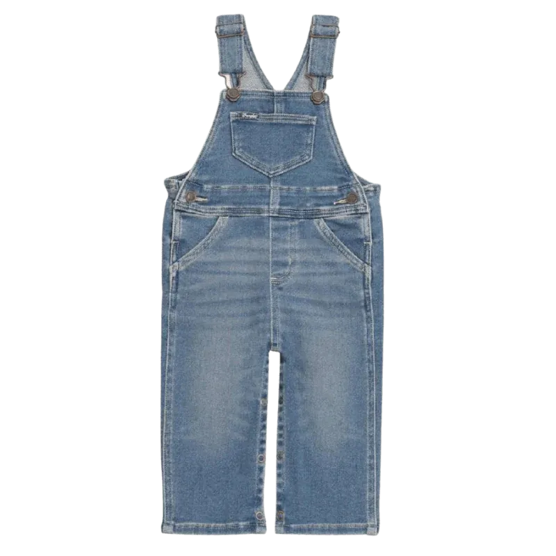 BABY GIRL WRANGLER MYRA LIGHT WASH OVERALLS