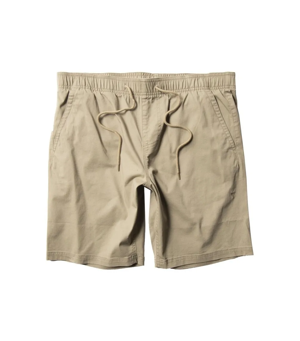 BERMUDA VISSLA NO SEE UMS ECO 18" ELASTIC WALKSHORT  KHAKI