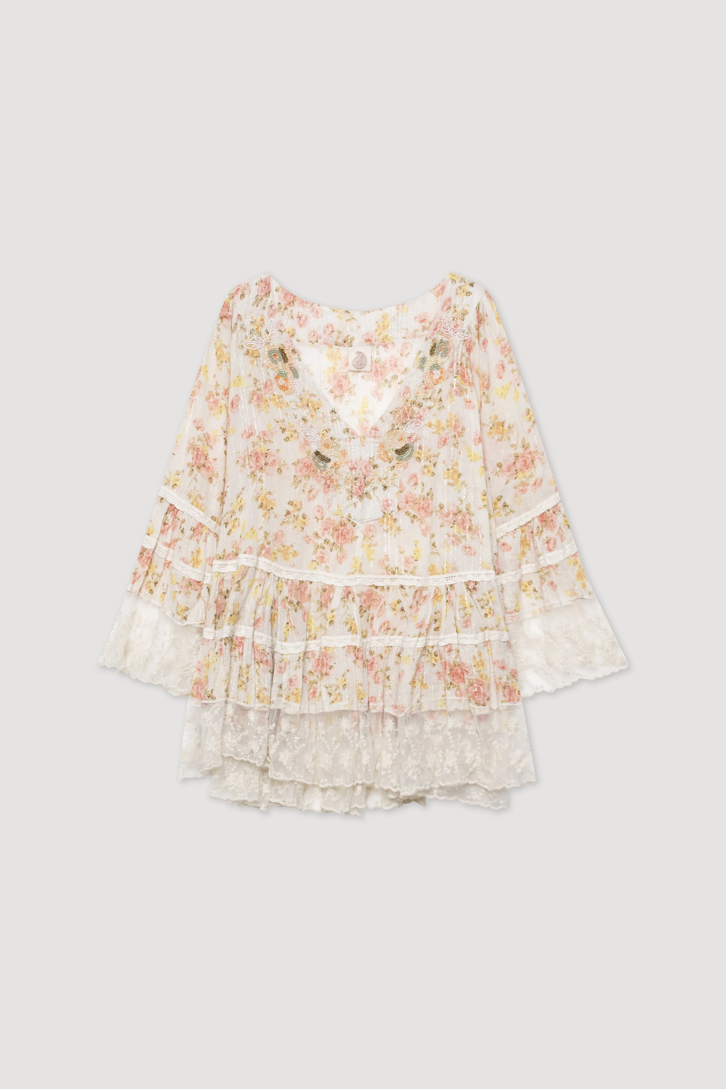 BLUSA BOHO ABALORIOS