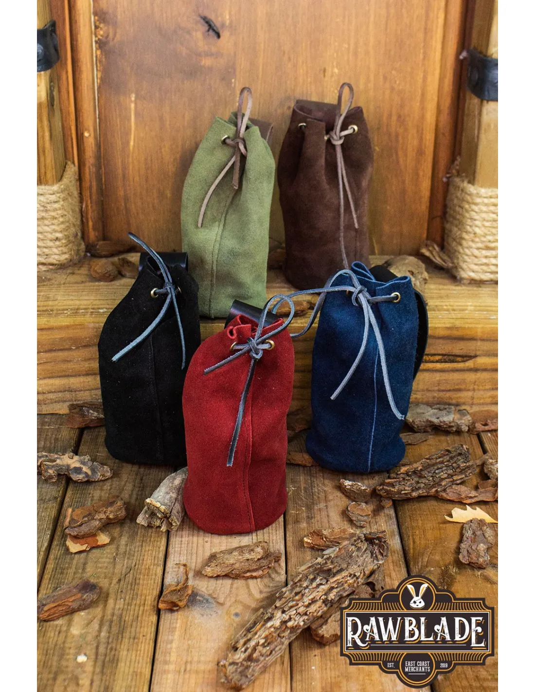 BOLSA DE TUBO ADVENTURER EN PIEL DE GAMUZA  NEGRO