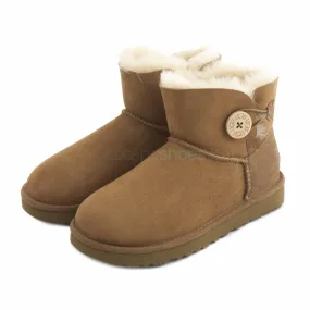 Botas UGG Australia Mini Bailey Button II Castanho