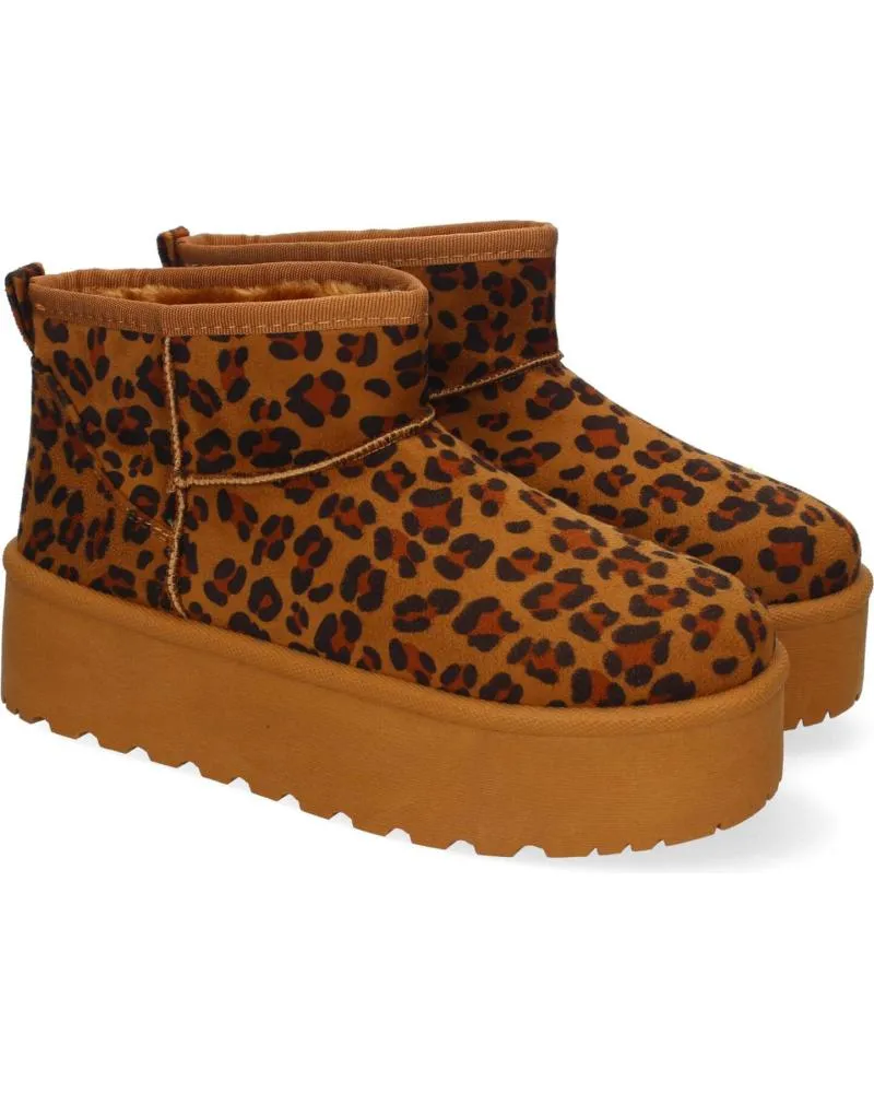 Botines PUNTOSALAO  de Mujer BOTAS AUSTRALIANAS DE PLATAFORMA ESTAMPADO ANIMAL PARA MUJER  VARIOS COLORES