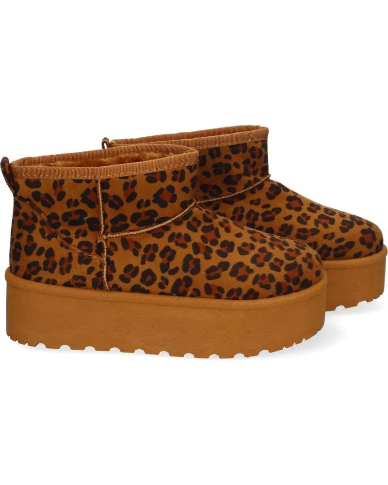 Botines PUNTOSALAO  de Mujer BOTAS AUSTRALIANAS DE PLATAFORMA ESTAMPADO ANIMAL PARA MUJER  VARIOS COLORES