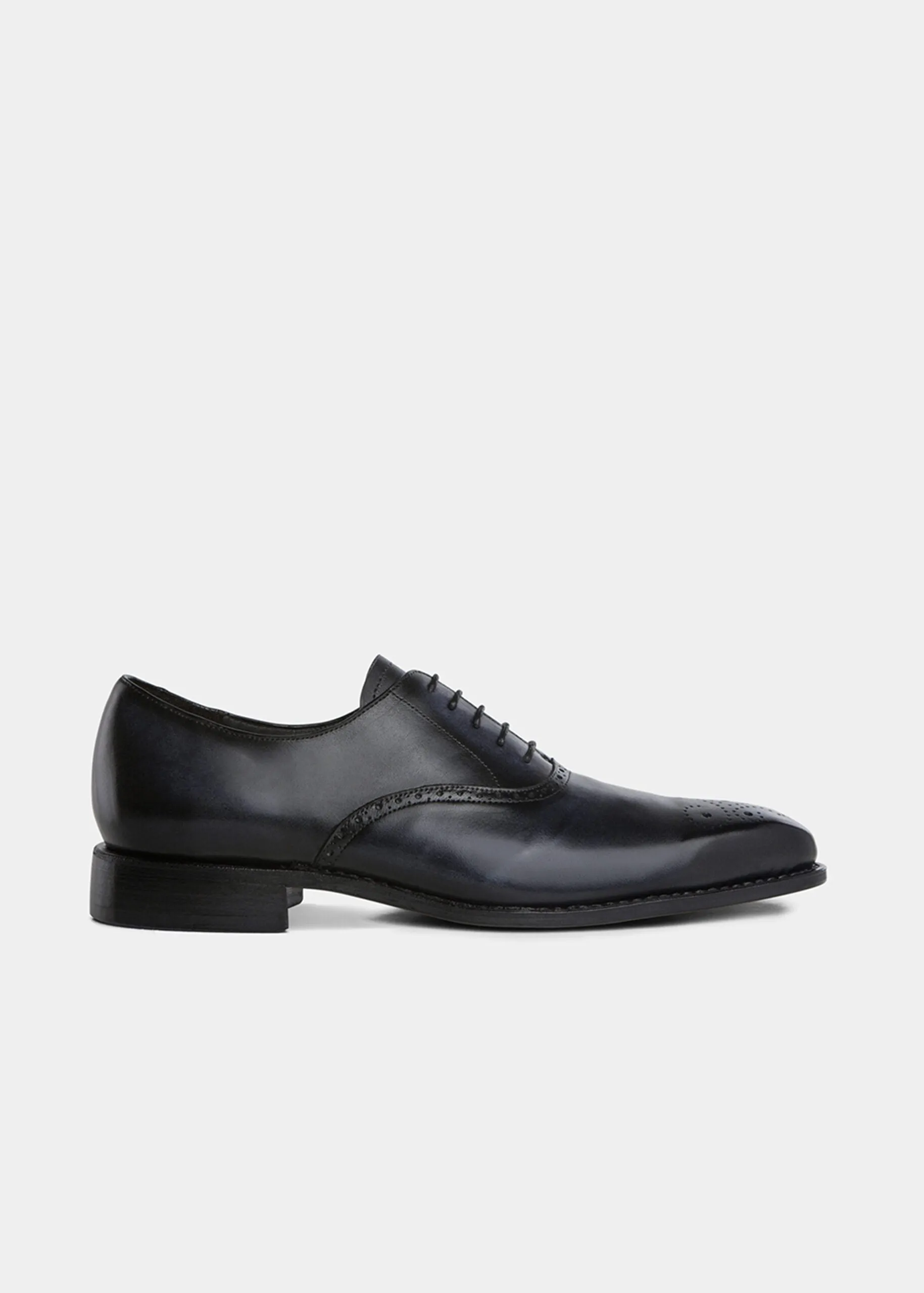 BROGUE PLAIN TOE  PáTINA AZUL