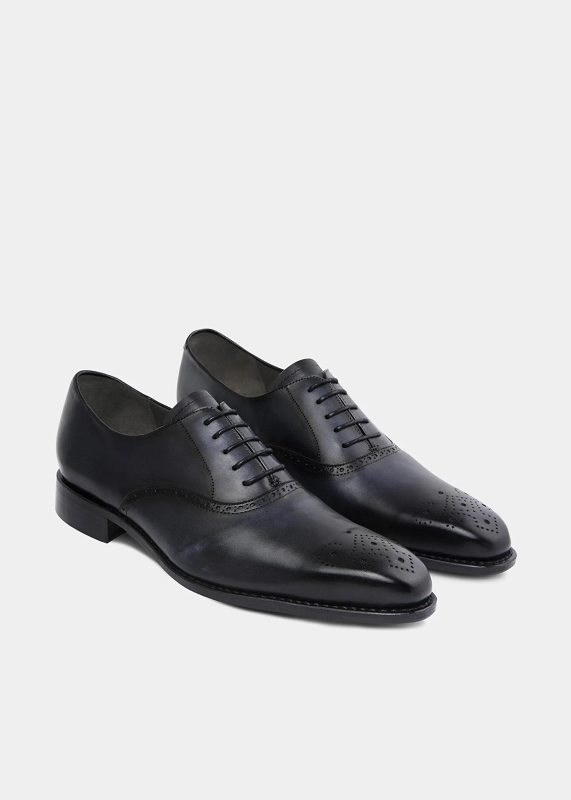 BROGUE PLAIN TOE  PáTINA AZUL