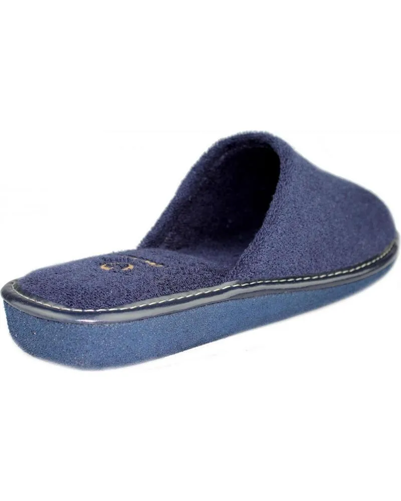 CALZADO DE CASA VULLADI  DE HOMBRE ZAPATILLAS DE IR POR CASA VULLADI TOALLA HOMBRE  AZUL
