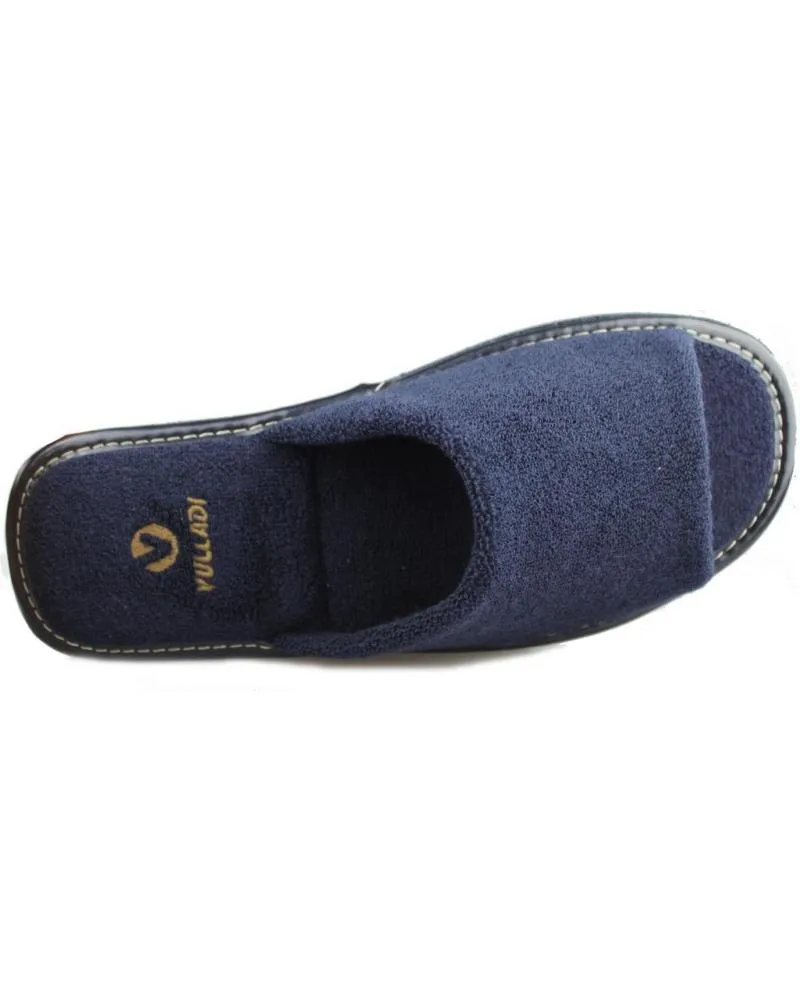 CALZADO DE CASA VULLADI  DE HOMBRE ZAPATILLAS DE IR POR CASA VULLADI TOALLA HOMBRE  AZUL