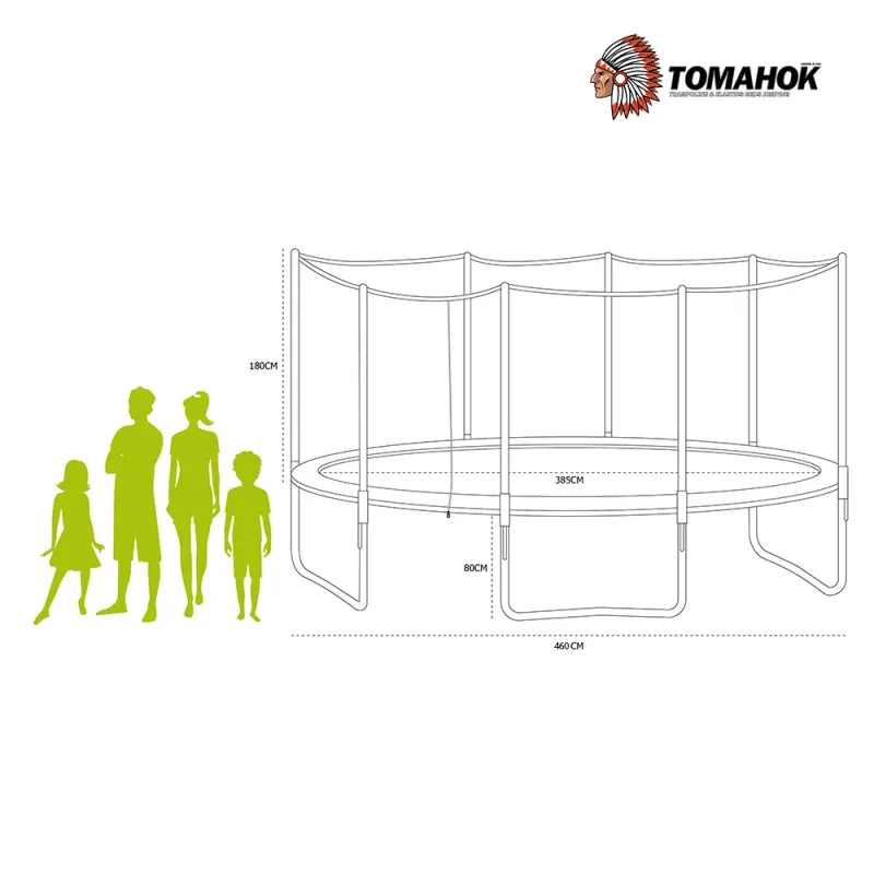 Cama elástica Tomahok 4,60 m