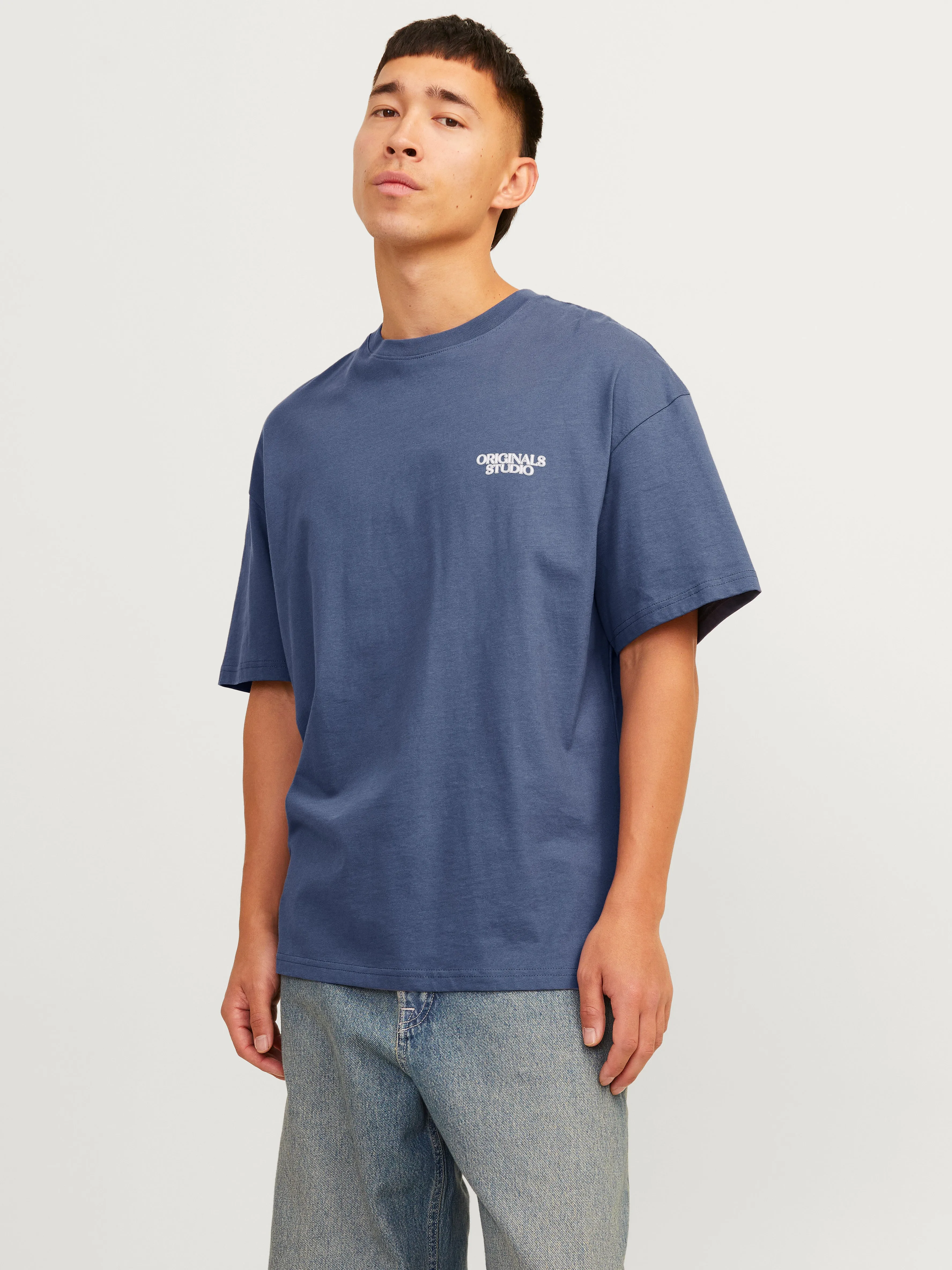 Camiseta Estampado Cuello redondo | Azul oscuro | Jack & Jones®