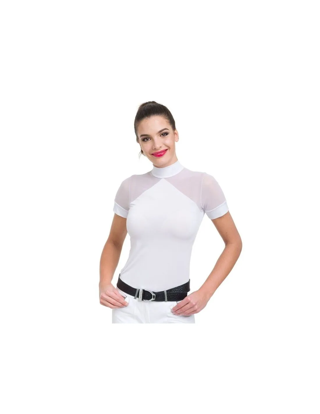 CAMISETA HÍPICA DE CONCURSO MARIELLE MANGA CORTA CAVALLIERA
