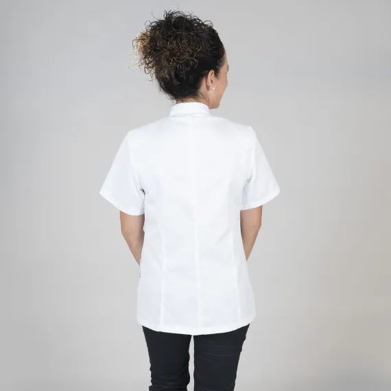 Casaca de hostelería para mujer en manga corta, cuello mao UNIFORMES GARY'S