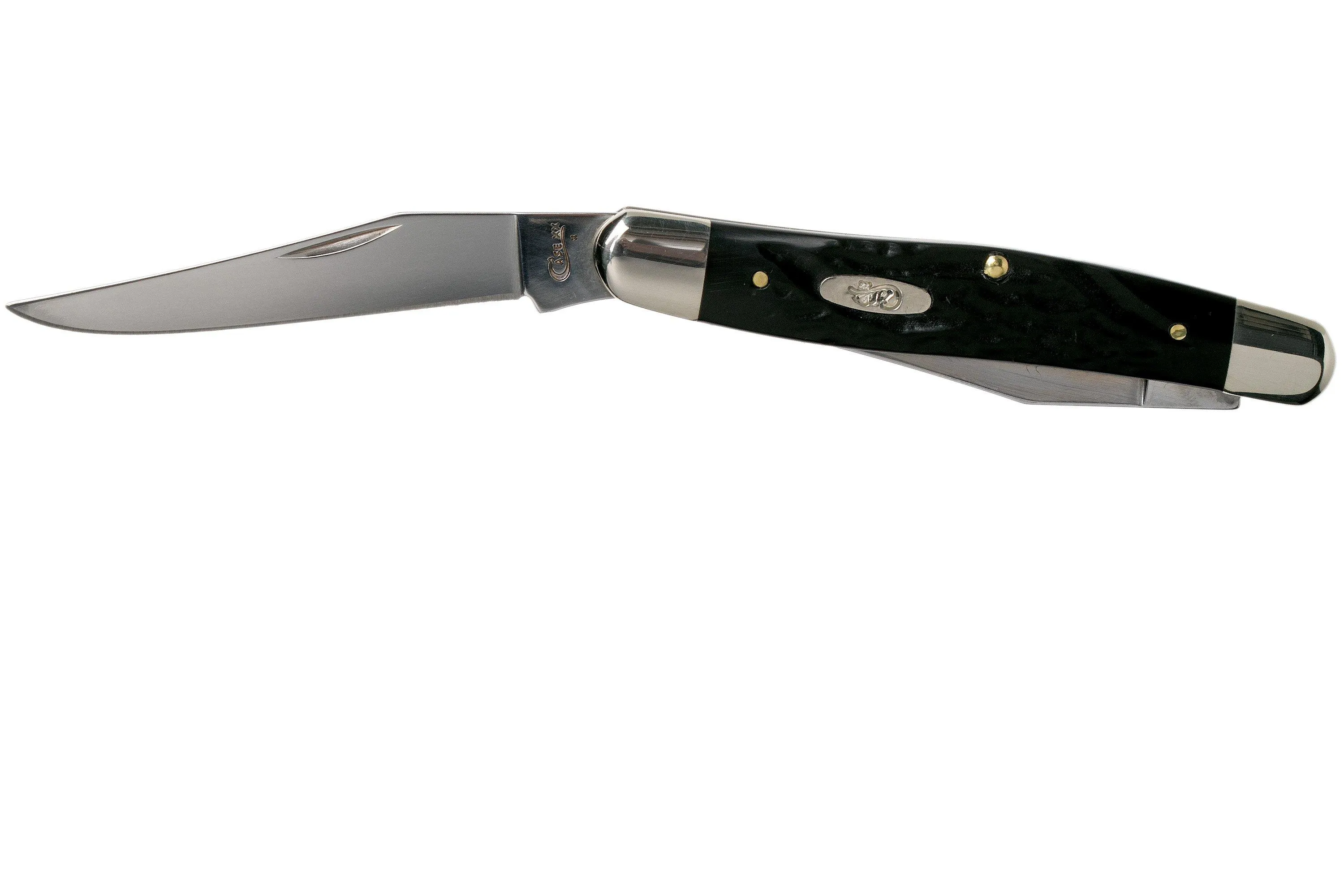 Case Muskrat Rough Black Synthetic, 18232, Muskrat SS navaja