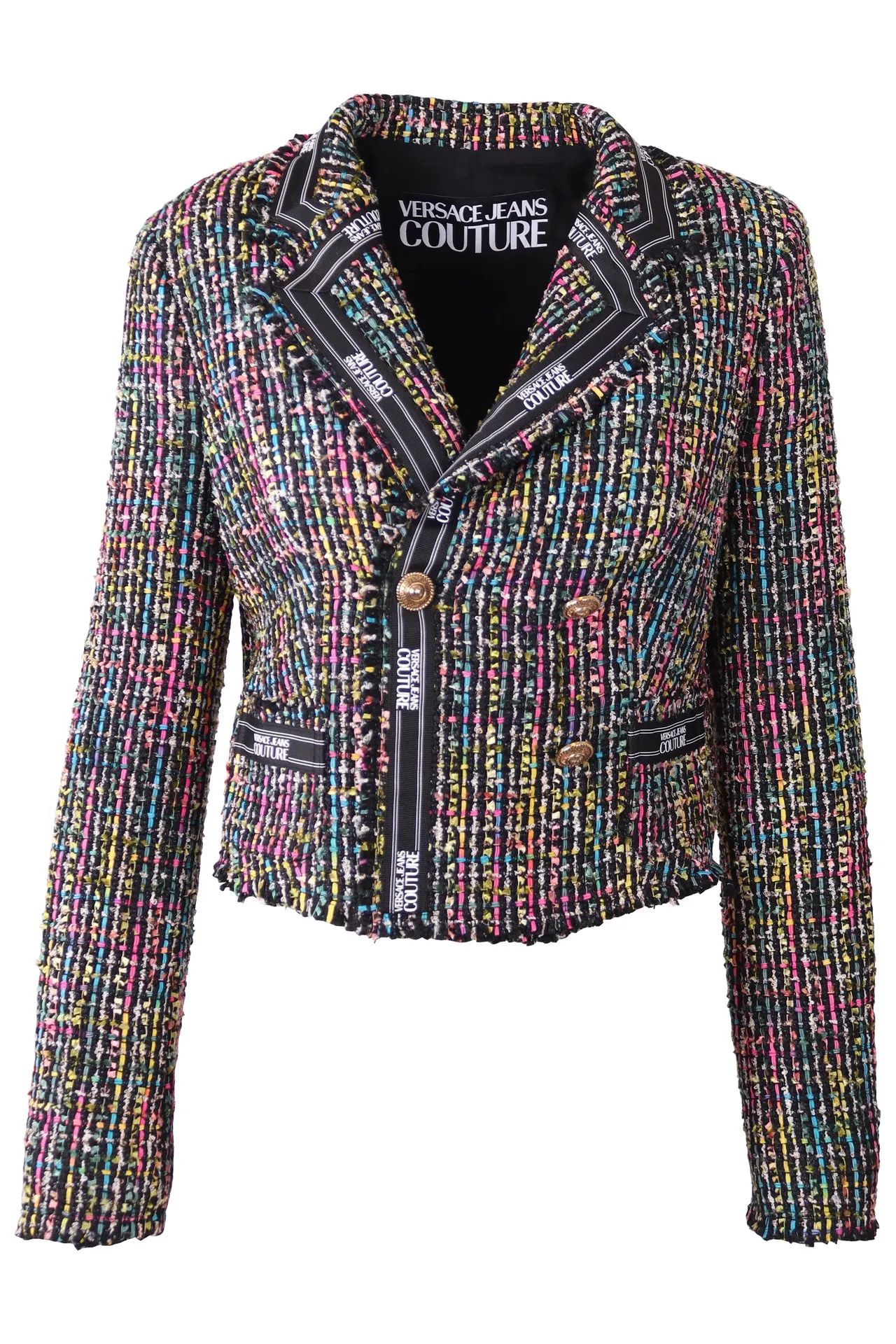 Chaqueta Versace Jeans Couture multicolor de tweed