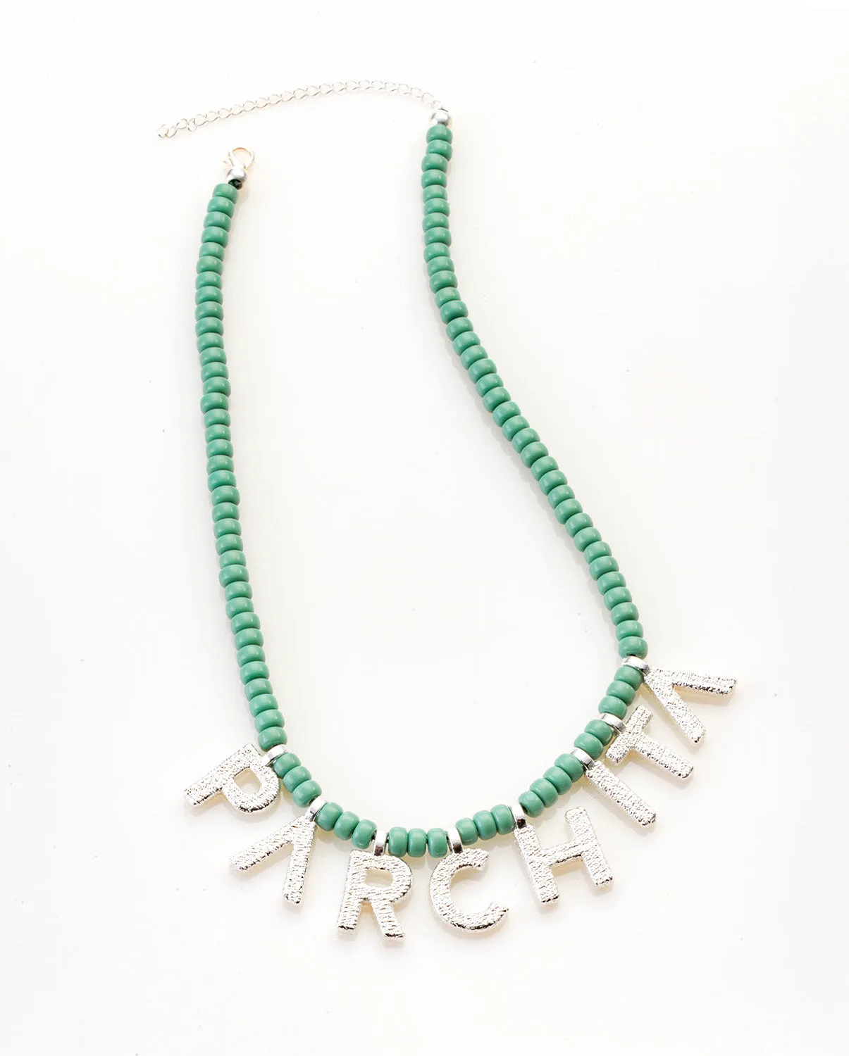 Collar Noa Verde x Plata