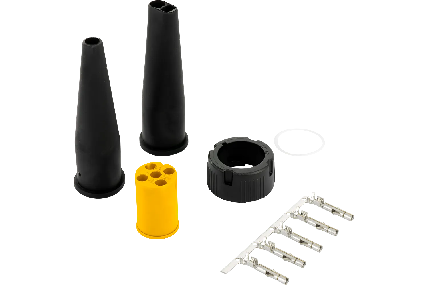 CONECTOR ASPÖCK5PIN BAYONETA PARA PILOTOS TRASEROS 12V AMARILLO