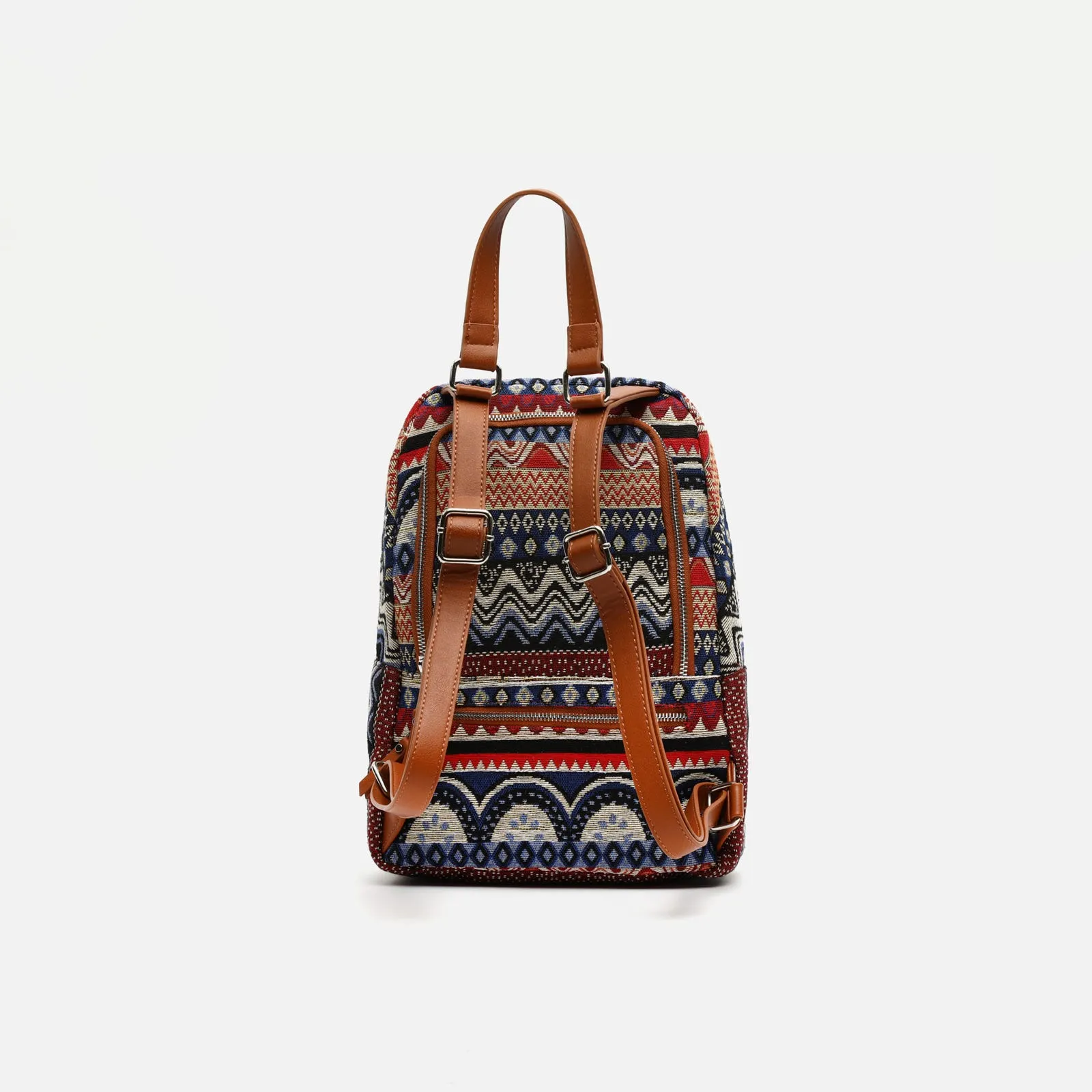 Eusebio mochila antirrobo con estampado jacquard