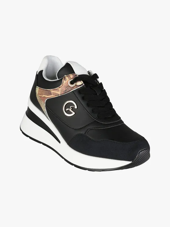 Gattinoni Zapatillas de mujer con cordones y cuña.