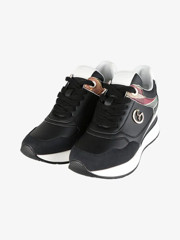 Gattinoni Zapatillas de mujer con cordones y cuña.