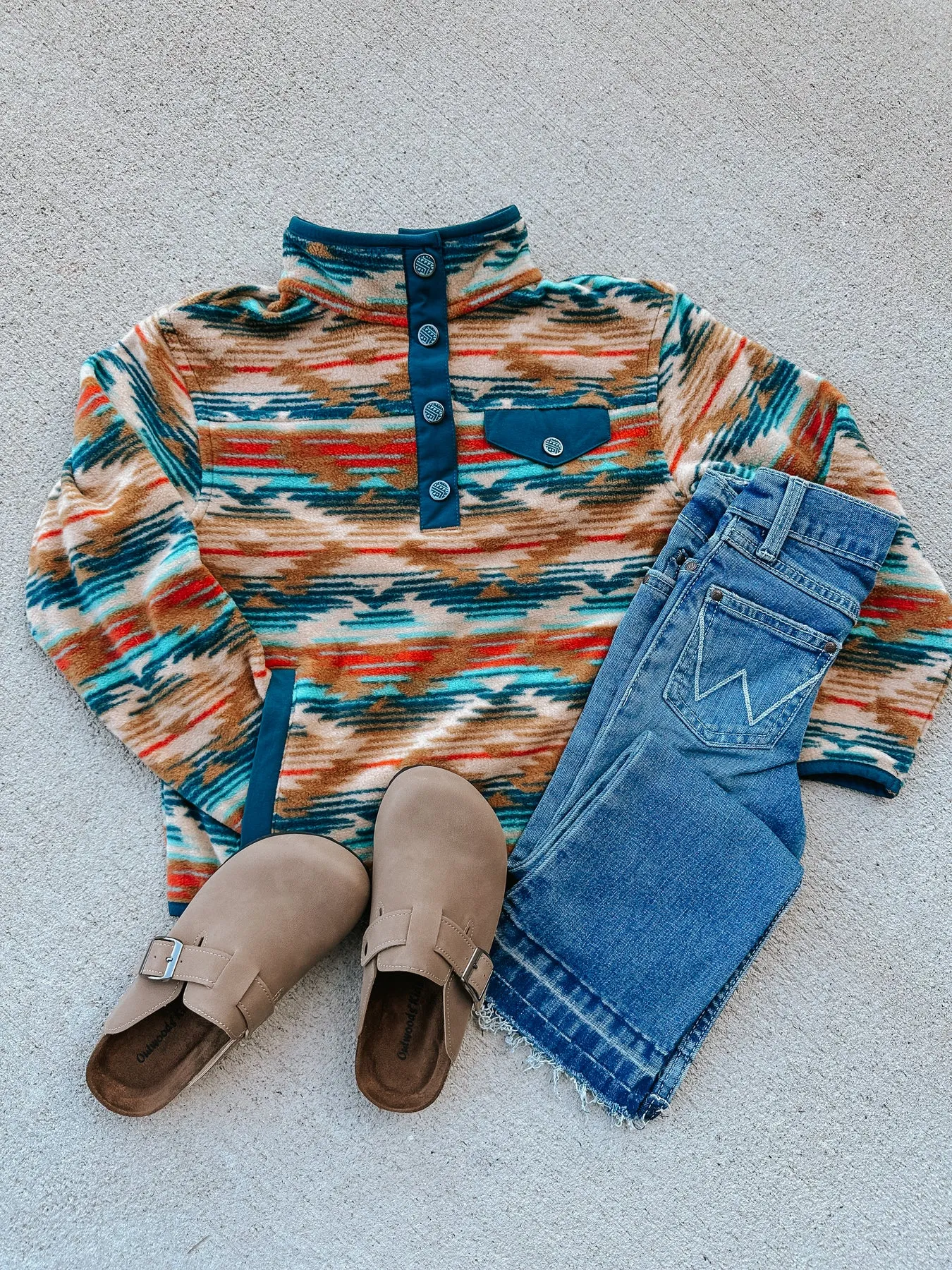 GIRL'S WRANGLER RAW HEM BOOTCUT JEAN IN ROSIE