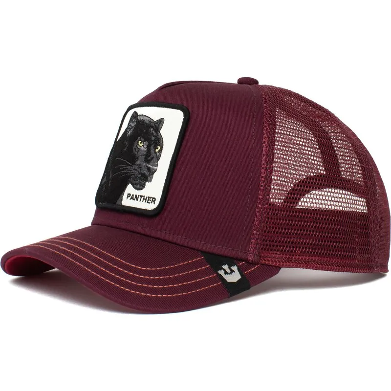Goorin Bros. Gorra trucker Goorin Bros animales Black Panther Pantera granate