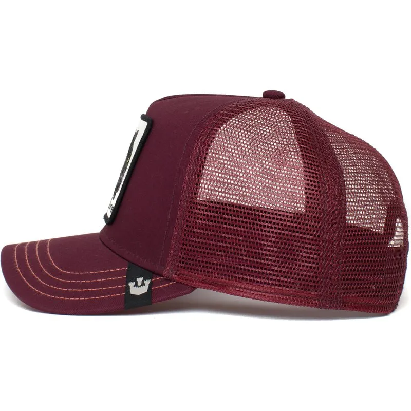 Goorin Bros. Gorra trucker Goorin Bros animales Black Panther Pantera granate