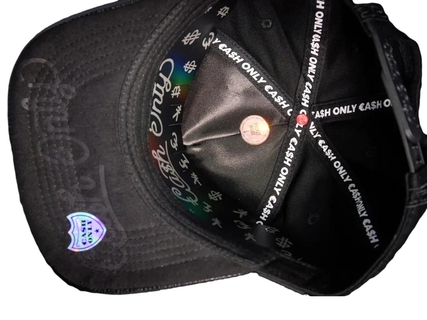Gorra Cash Only Monopoly Color Negro