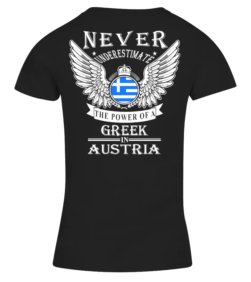 GREEK IN AUSTRIA Camiseta cuello pico Mujer