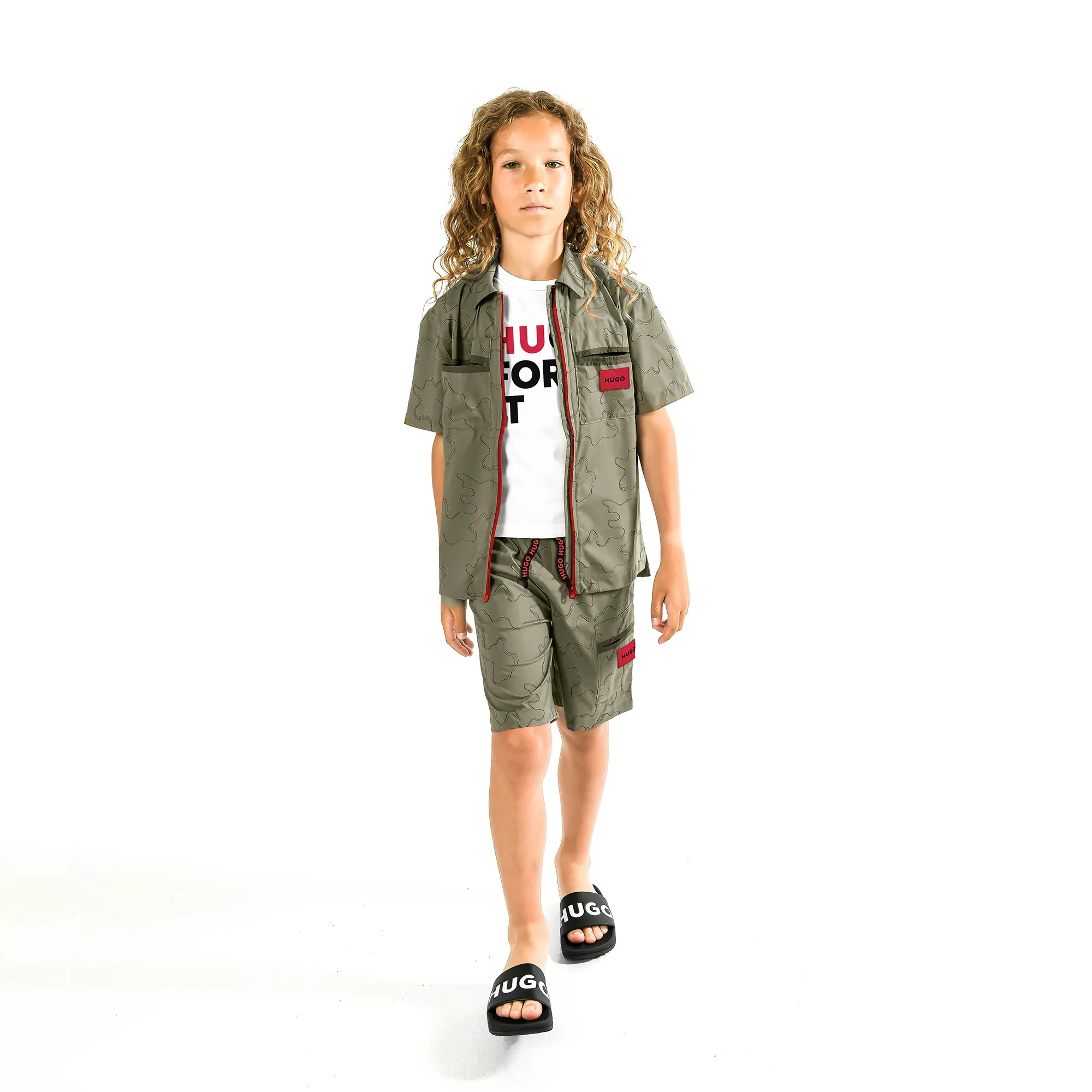 HUGO Camiseta estampado delantero