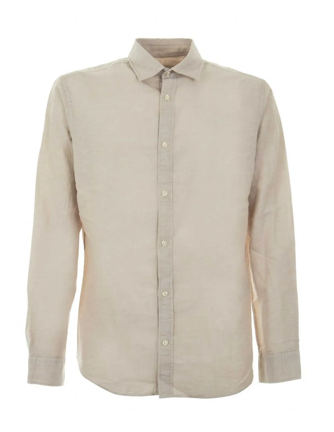 JACK & JONES  CAMISA BEIGE CROCKERY JJELINEN 12248579 HOMBRE