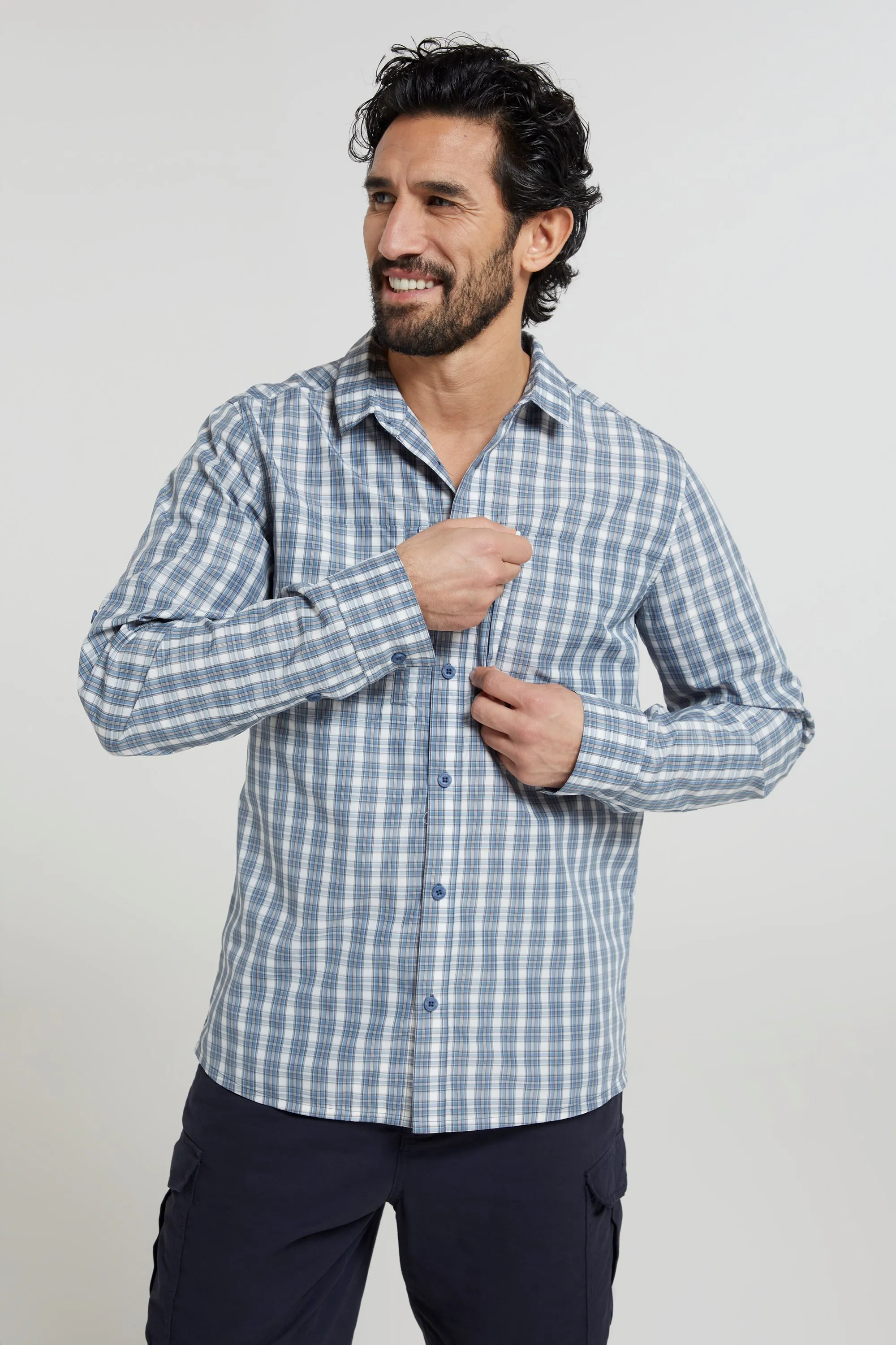 Keel camisa de viaje para hombre