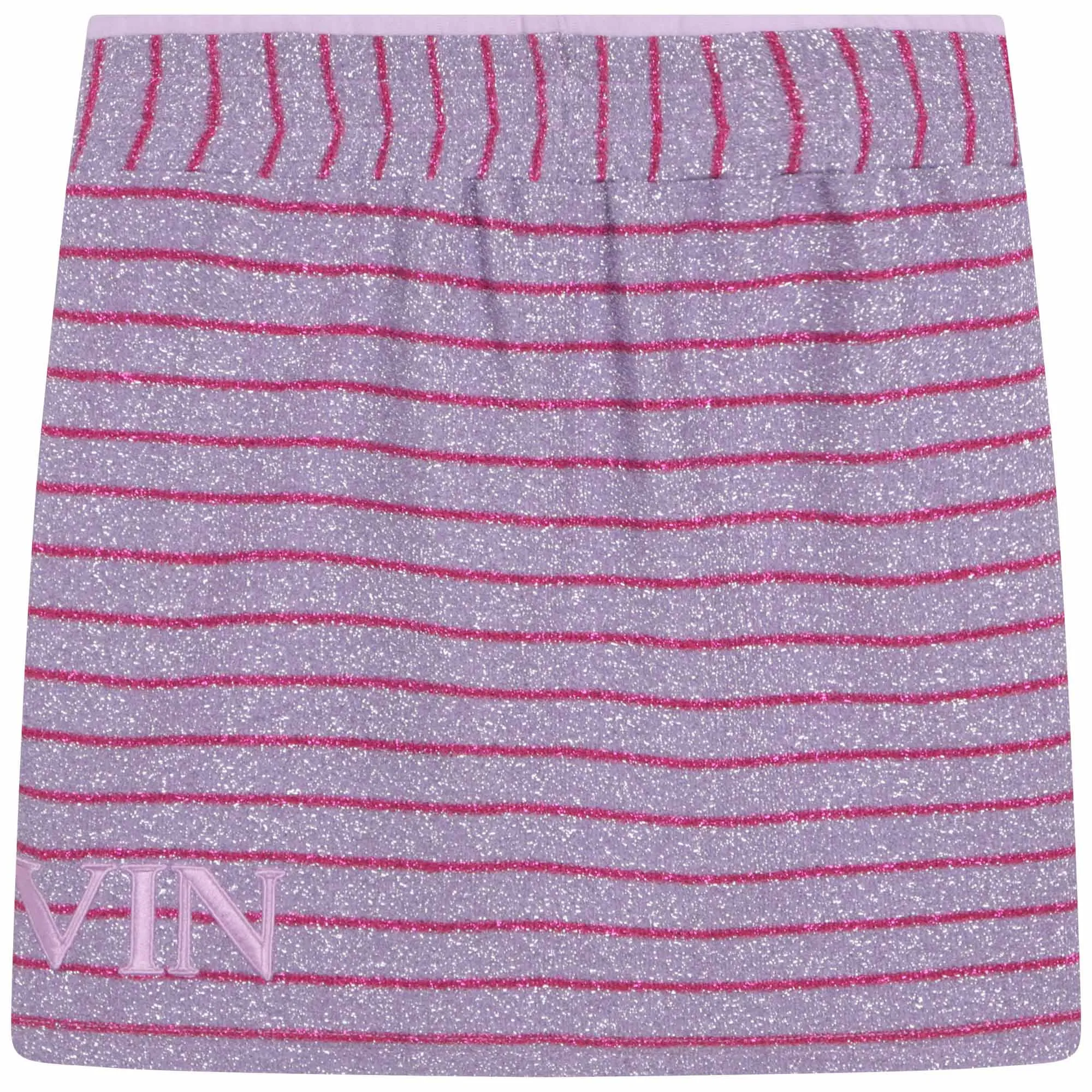 LANVIN Falda de muletón de rayas