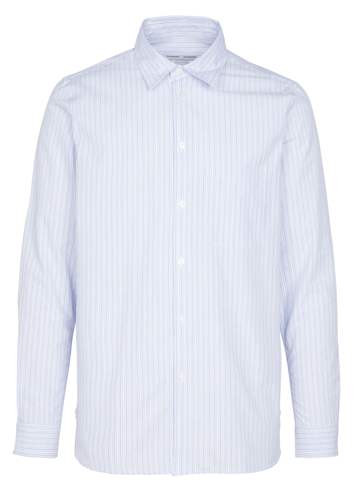 LIAM  CAMISA REGULAR FIT DE ALGODóN A RAYAS CON CUELLO CLáSICO EN AZUL