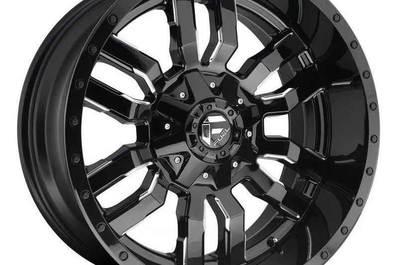 Llanta de aleación D596 Sledge Matte Black/Gloss Black Lip Fuel 8.0x18 ET35 72,56 5x114.3;5x120