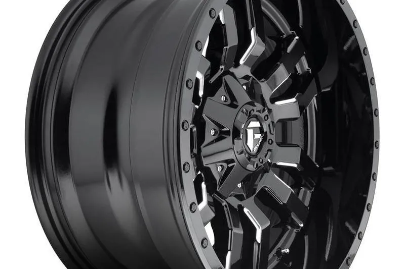 Llanta de aleación D596 Sledge Matte Black/Gloss Black Lip Fuel 8.0x18 ET35 72,56 5x114.3;5x120