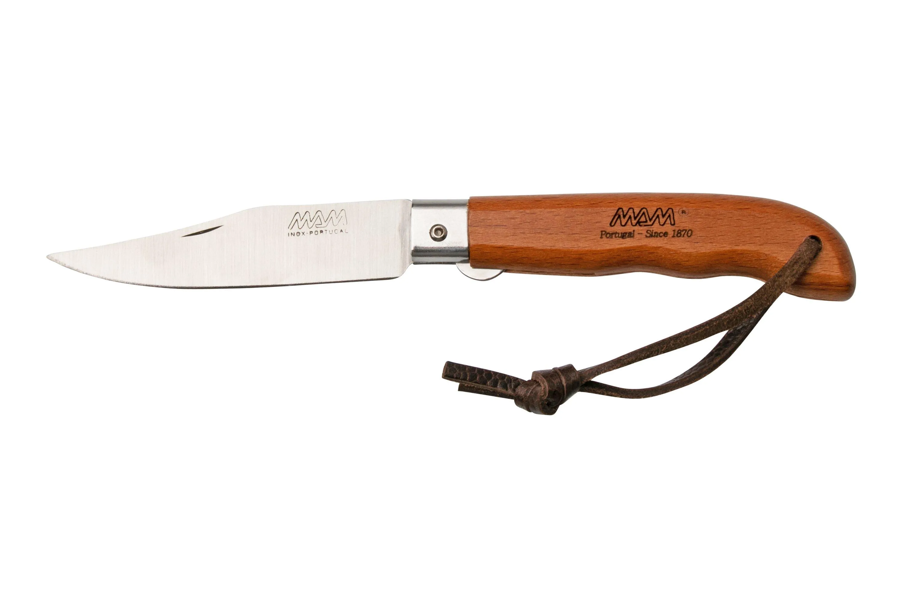 MAM Sportive, 8.3 cm hoja, linerlock, cordón de cuero 2048 navaja