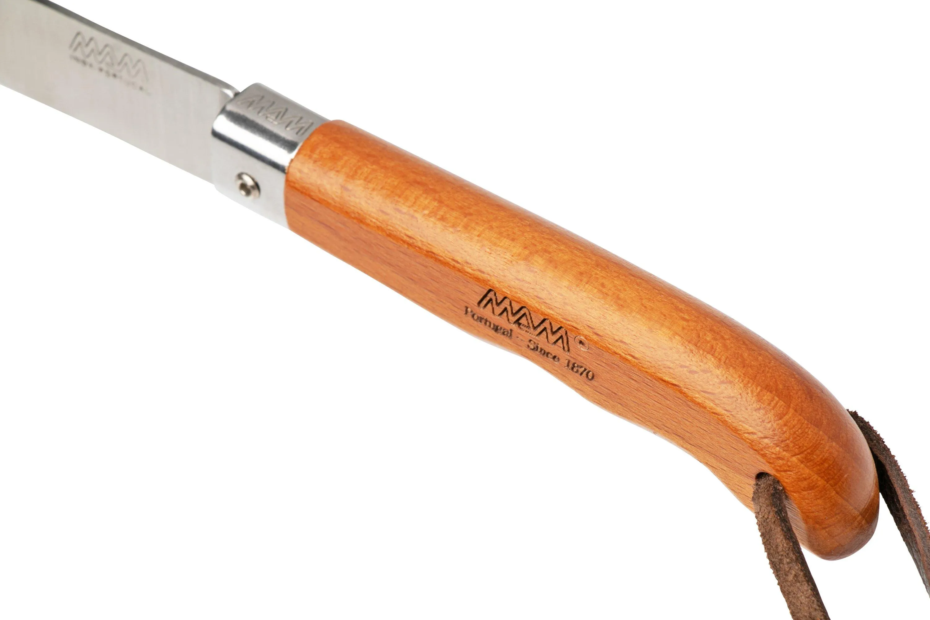 MAM Sportive, 8.3 cm hoja, linerlock, cordón de cuero 2048 navaja