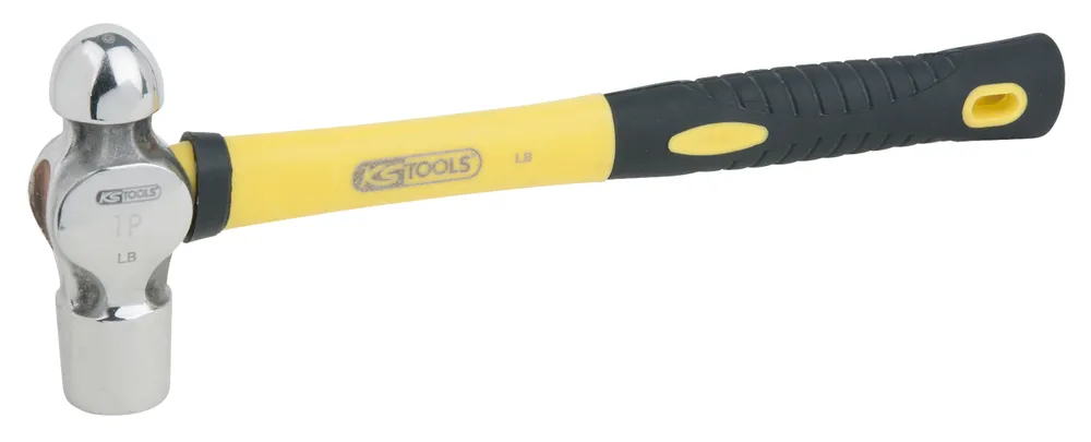 Martillo de ajustador KS Tools, acero inox., 230g, versión de ingeniería, mango de fibra de vidrio