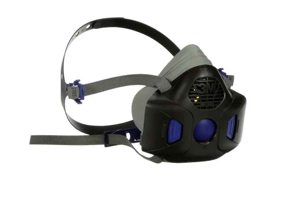 MASCARILLA 3M SECURE CLICK HF801SD, TALLA S, CON MEMBRANA PARA HABLAR, SIN FILTRO, EN 140