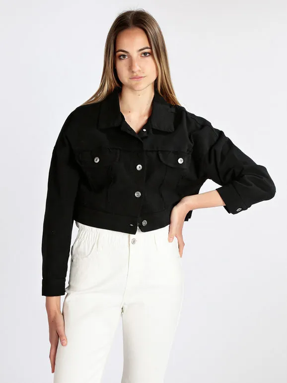 My.Station Chaqueta de mujer en jeans oversize