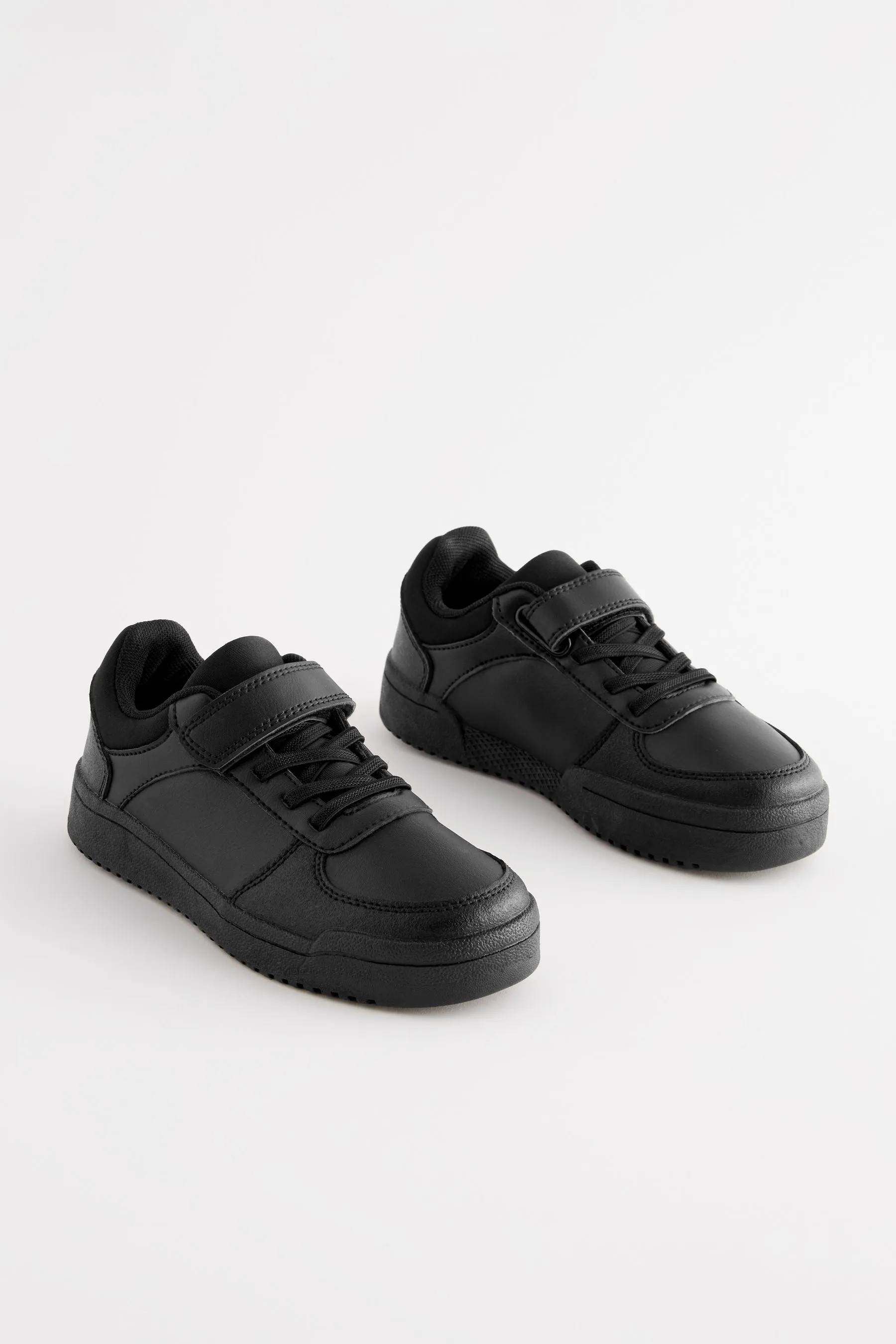 NEGRO  SCHOOL ELASTIC LACE SHOES