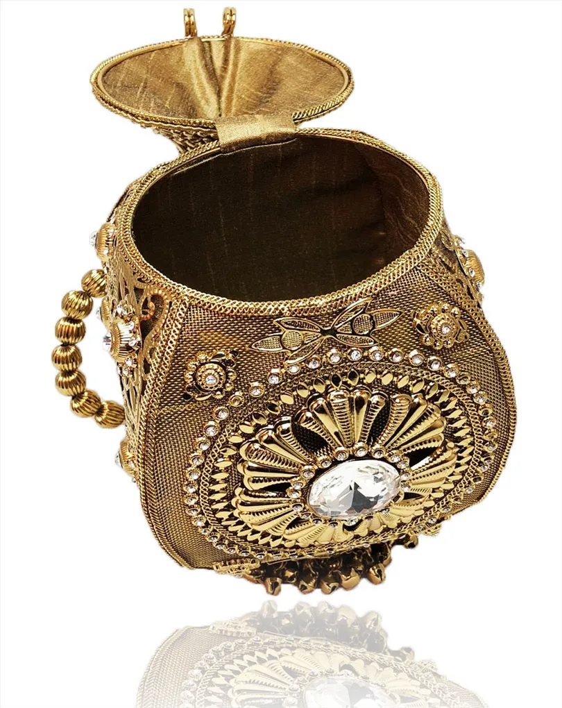 ORIGINALES BOLSOS DE FIESTA DORADOS, ESTILO ESPECTACULAR