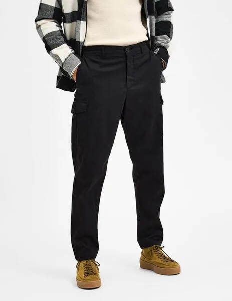 Pantalón Selected 'Wick 172' Cargo Negro
