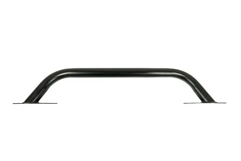 Parachoques delantero de acero recto con barra de toro y placa de cabestrante OFD Wrangler JK