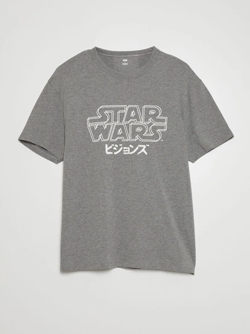 PIJAMA CORTO 'STAR WARS'  2 PIEZAS  NEGRO