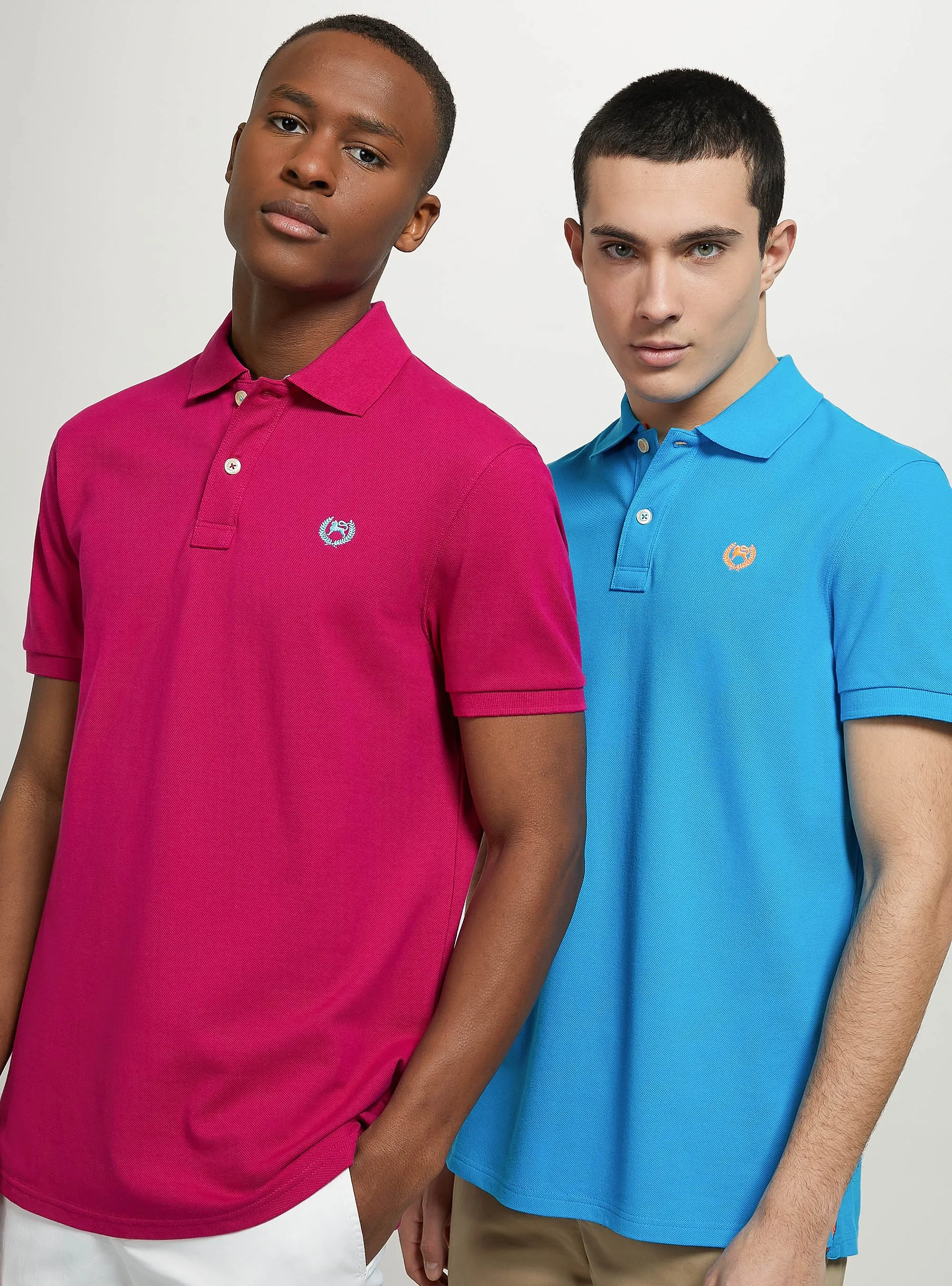 Polo de piqué de algodón con bordado