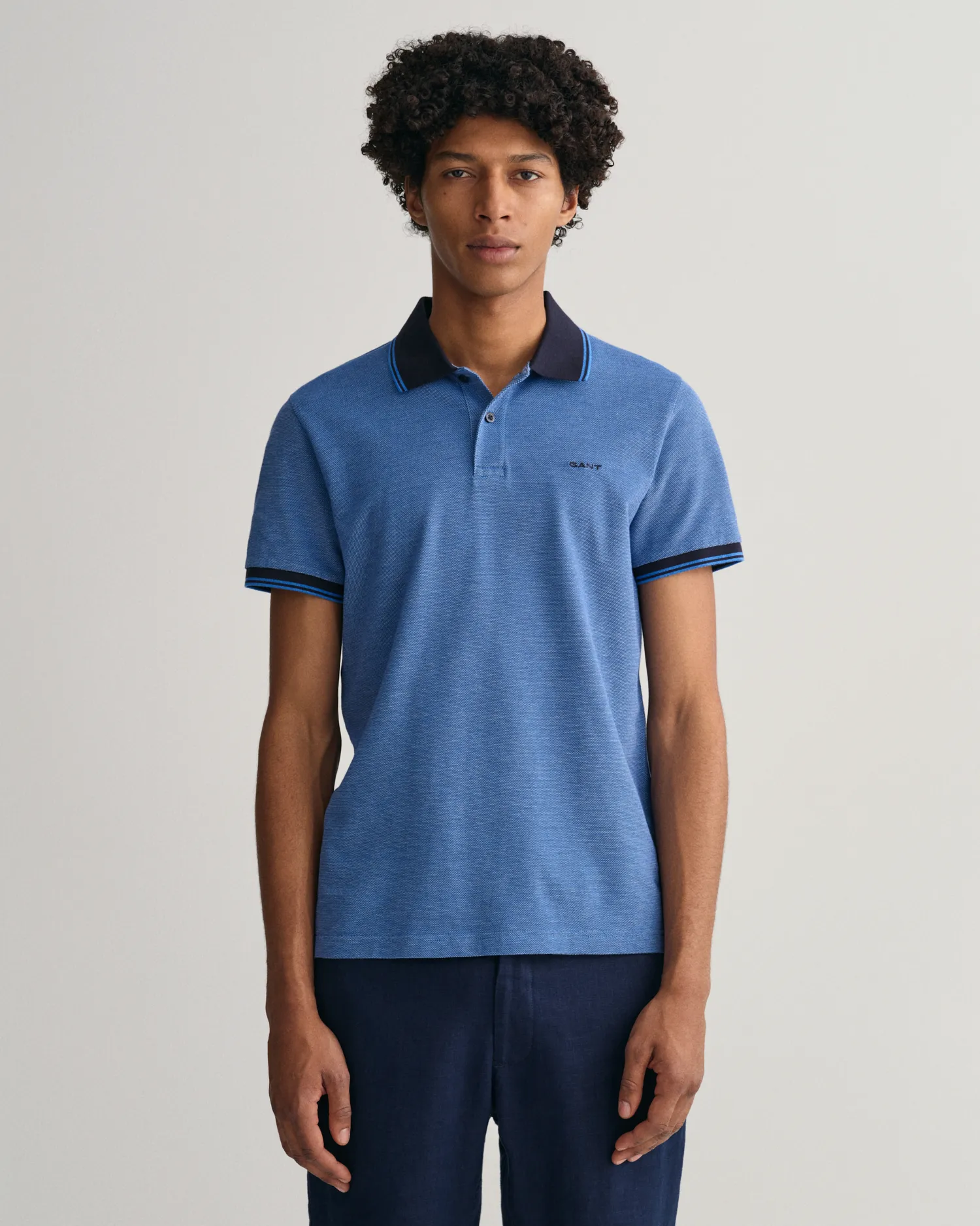 Polo de piqué Oxford en cuatro colores